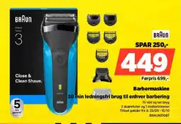 Power Braun barbermaskine tilbud