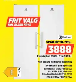 Power Electrolux frit valg køl eller frys tilbud