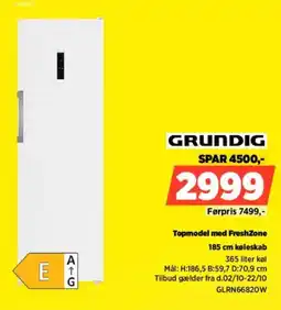 Power Grundig køleskab tilbud
