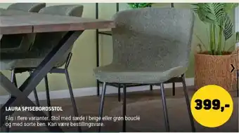 XL-BYG Laura spisebordsstol tilbud