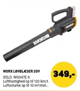 XL-BYG Worx løvblæser 20v tilbud