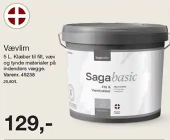 Saga basic Filt & Vævklæber