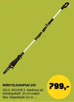 XL-BYG Worx teleskopsav 20v tilbud