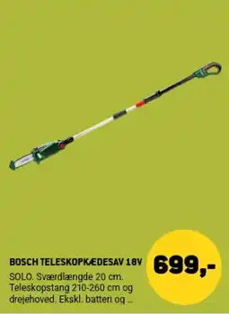 XL-BYG Bosch teleskopkædesav 18v tilbud