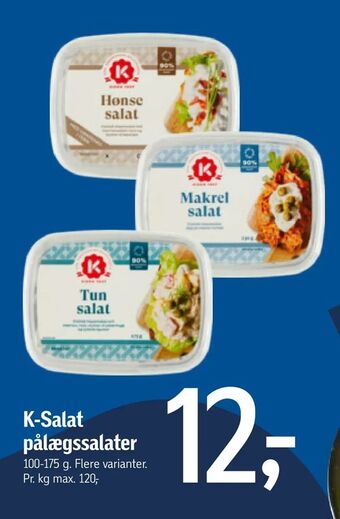 Føtex K-Salat pålægssalater tilbud