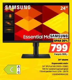 Power Samsung Essential Monitor tilbud