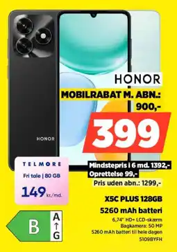 Power Honor X5C Plus 128GB tilbud