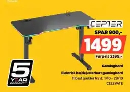 Power Cepter gamingbord tilbud