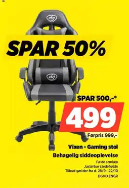 Power Vixen - Gaming stol tilbud