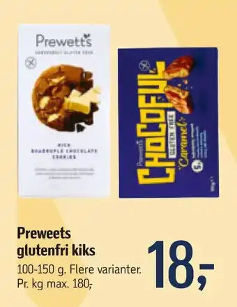 Føtex Preweets glutenfri kiks tilbud