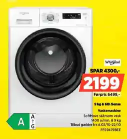 Power Whirlpool Vaskemaskine tilbud