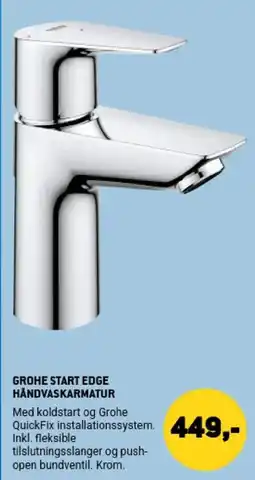 XL-BYG Grohe Start Edge håndvaskarmatur tilbud