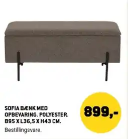 XL-BYG Sofia bænk med opbevaring tilbud