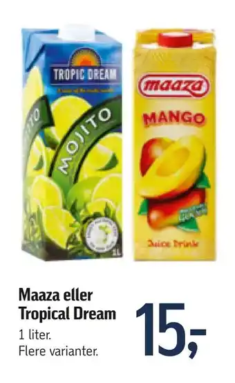 Føtex Maaza eller Tropical Dream tilbud