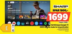 Power Sharp Full HD Smart Google TV tilbud