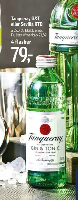 Føtex Tanqueray G&T eller Sevilla RTD tilbud