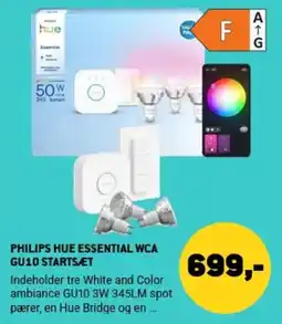XL-BYG Philips Hue Essential Wca Gu10 Startsæt tilbud