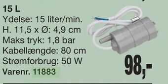 Harald Nyborg Vandpumpe 12 V tilbud