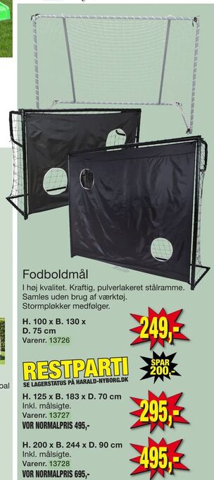 Harald Nyborg Fodboldmål tilbud