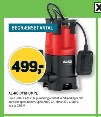 XL-BYG Al-ko dykpumpe tilbud