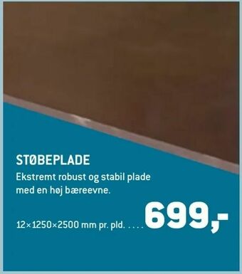 Støbeplade