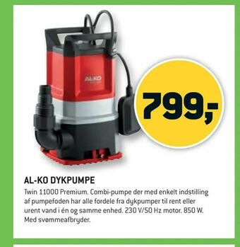 XL-BYG Al-ko dykpumpe tilbud