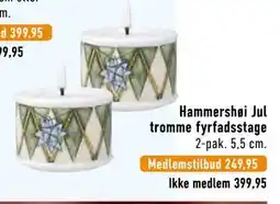 Imerco Hammershøi Jul tromme fyrfadsstage tilbud