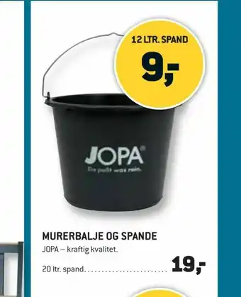 Murerbalje og spande