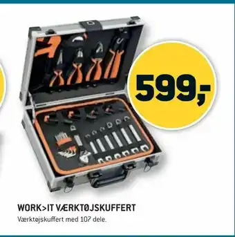 XL-BYG Work>it værktøjskuffert tilbud