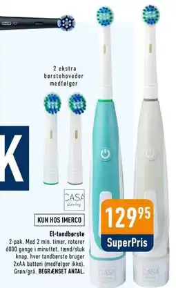 Imerco El-tandbørste tilbud