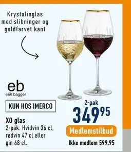 Imerco XO glas tilbud