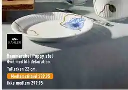 Imerco Hammershøi Poppy stel tilbud