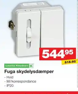 Bauhaus Fuga skydelysdæmper tilbud