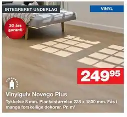 Bauhaus Vinylgulv Novego Plus tilbud