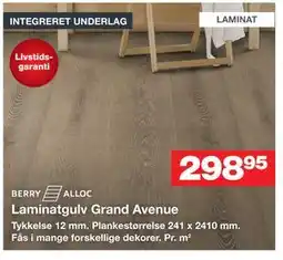 Bauhaus Laminatgulv Grand Avenue tilbud