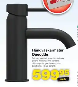 Bauhaus Håndvaskarmatur Dueodde tilbud