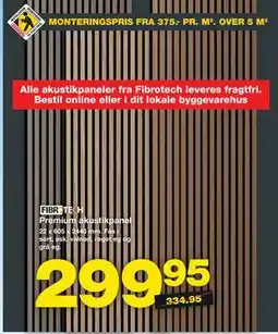 Bauhaus Premium akustikpanel tilbud