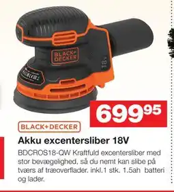 Bauhaus Akku excentersliber 18V tilbud
