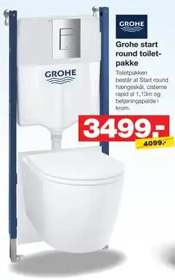 Bauhaus Grohe start round toiletpakke tilbud