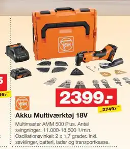 Bauhaus Akku Multiværktøj 18V tilbud