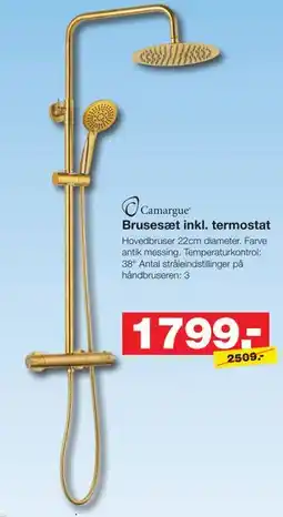 Bauhaus Brusesæt inkl. termostat tilbud