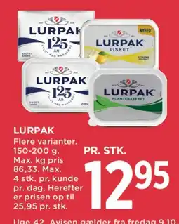 MENY Lurpak tilbud