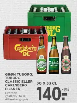 MENY Grøn Tuborg, Tuborg Classic eller Carlsberg Pilsner tilbud