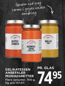 MENY Delikatessen anbefaler middagsretter tilbud