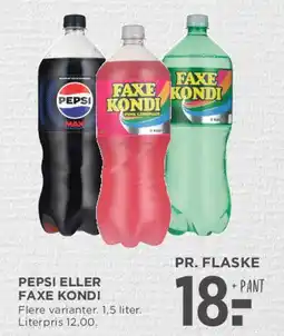 MENY Pepsi eller Faxe Kondi tilbud