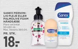 MENY Sanex personlig pleje eller Palmolive Foam håndsæbe tilbud