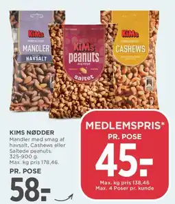 MENY KIMS nødder tilbud
