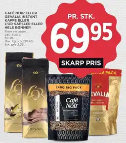 MENY Café Noir, Gevalia eller L'OR tilbud