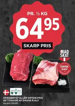 MENY Spidsbryst eller grydesteg af dansk kalv tilbud