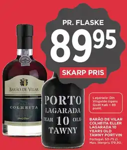 MENY Porto Lagarada Tawny 10 Years / Barão de Vilar Colheita tilbud